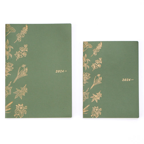 PAPERMOOD Journal Planner Square Notebook One Page A Day Windflowers 2